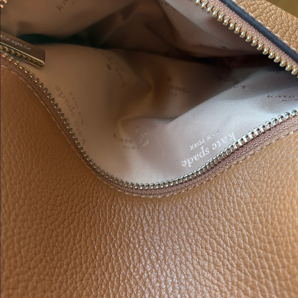 kate spade New York Brown Pebbled Leather Backpack - Picture 9 of 11